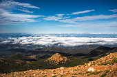 Vista Scenic View from Pikes Peak Summit Colorado