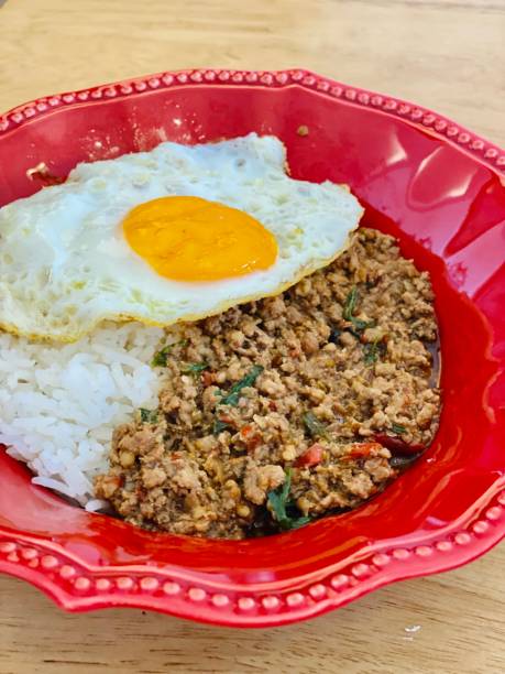 istock Thai Food, Gapao, Minced Meat with Basil. 1330164580