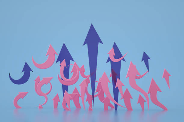 istock Arrows, Moving Up, Finance Background 1330167080
