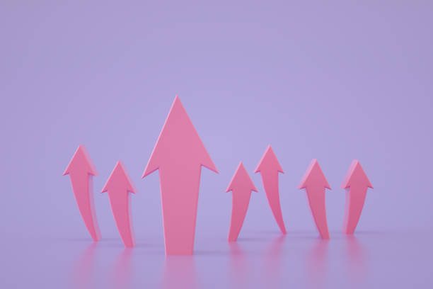 istock Arrows, Moving Up, Finance Background 1330167163
