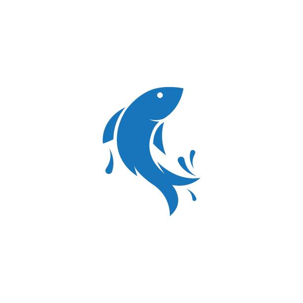 Fish ilustration vector Fish ilustration logo vector template fish stock illustrations