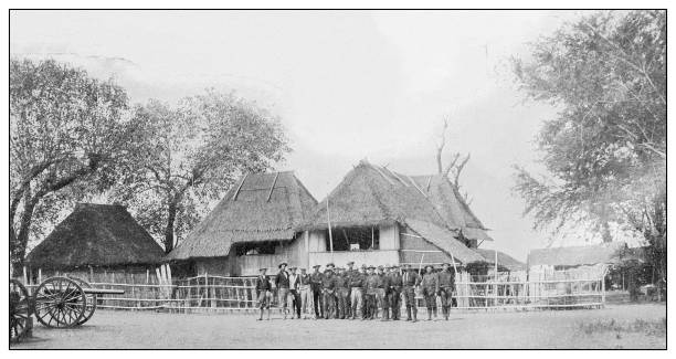 istock Antique black and white photograph: San Roque, Philippines 1330169570