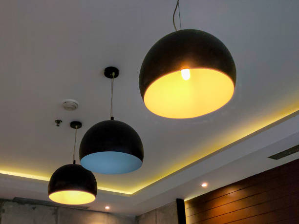 istock hanging lamp as interior decoration at office 1330171709