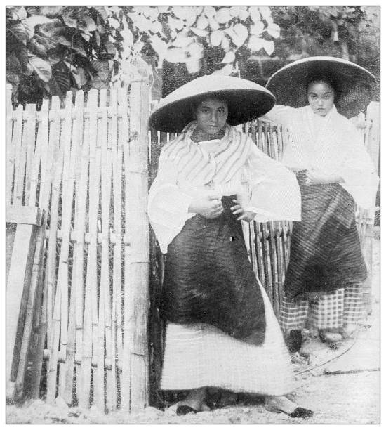 istock Antique black and white photograph: Tagalog Women, Philippines 1330176804