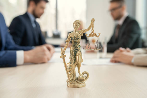 istock Figure of justice in the office 1330178031
