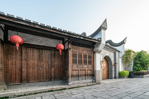 Ming and Qing ancient architectural blocks in Sanfang Qixiang, Fuzhou, China