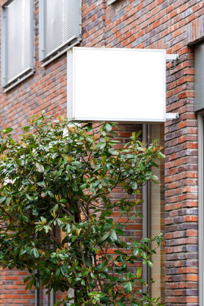 istock Signage mockup on building wall 1330179375