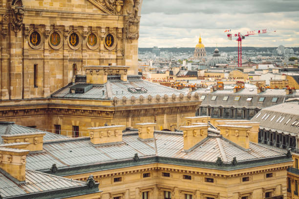 istock Rooftops in Paris-France 1330187277