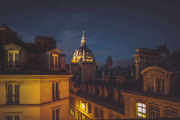Rooftops in Paris-France stock photo