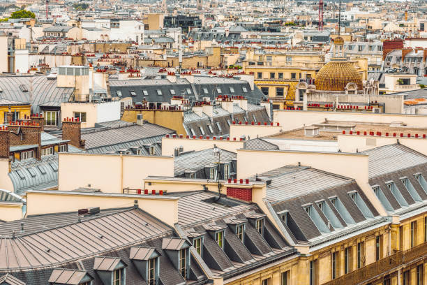 istock Rooftops in Paris-France 1330187955