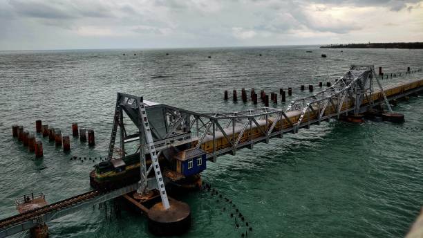 istock Pamban Bridge, TN, India 1330188168