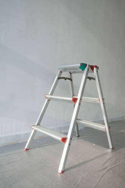 istock Stepladder standing in the room to renovate. 1330188460