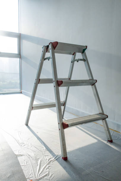 istock Stepladder standing in the room to renovate. 1330188478