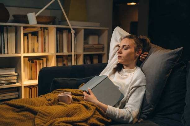 istock woman relaxing at home 1330190752