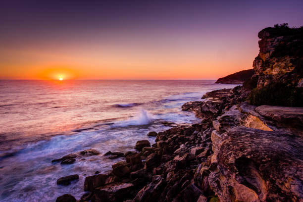 oceanfront walk in Manly, NSW.