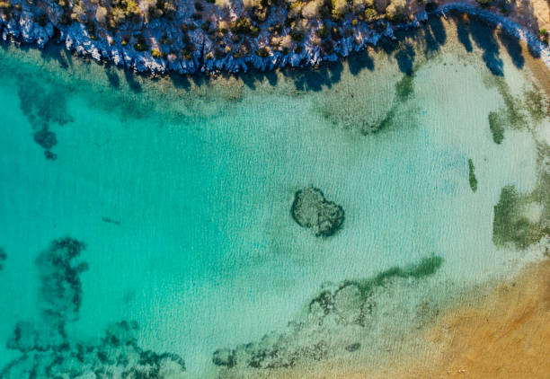 istock Drone View Beautiful Aegean Sea Coastline 1330204126