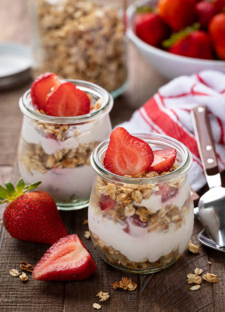 istock Granola Parfait With Strawberry Yogurt 1330208177