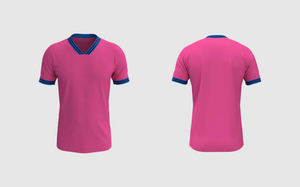 istock men's soccer t-shirt mockup in front and back views 1330215465