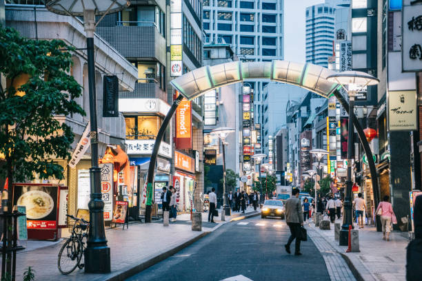 istock Akasaka neighborhood in Tokyo 1330218326