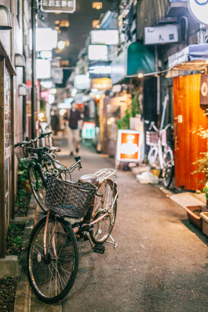 istock Bicycle in the streets of Tokyo 1330218333