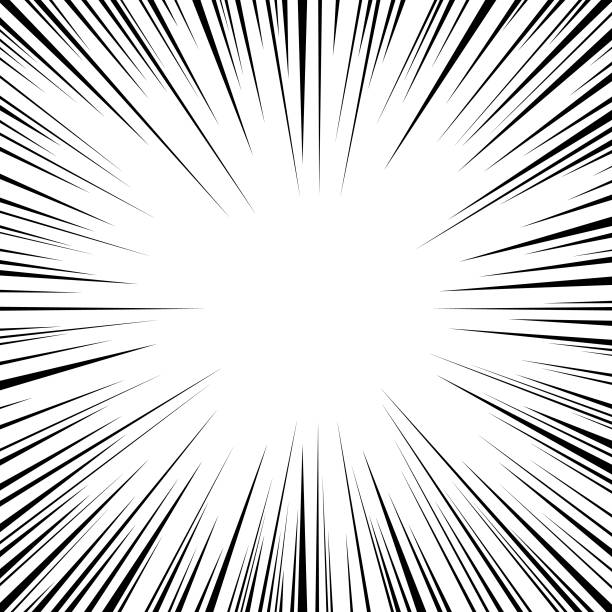 Bright Luminous Explosion Moment With Black And White. Vector Illustration of Dazzling Lights.