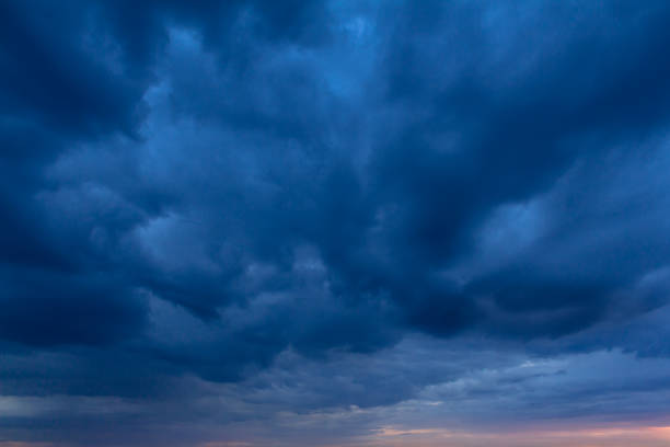 istock Colorful sunset with clouds in the evening 1330220014
