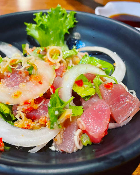 istock Spicy tuna salad thai style. 1330222905