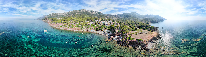 Port des Canonge, small fishrmen town in the north of Majorca, Balearic Islands - Spain