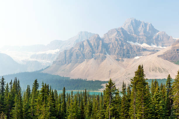 istock Peyto Lake Wildfire Smog, Banff, Canada 1330229148