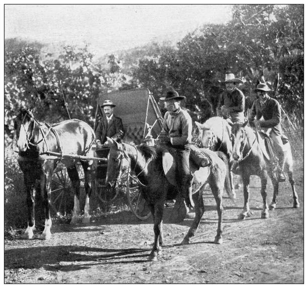 istock Antique black and white photograph: Hawaii country 1330232686