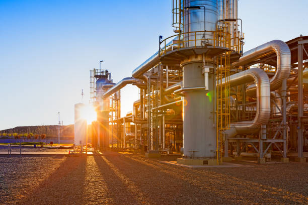 Gas refinery plant