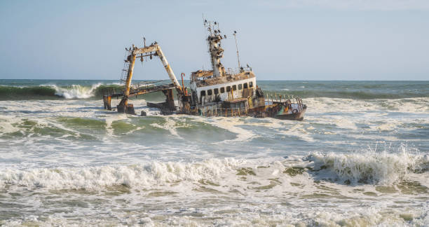 istock Zeila Shipwreck on the Skeleton Coast in Namibia, Africa 1330234067