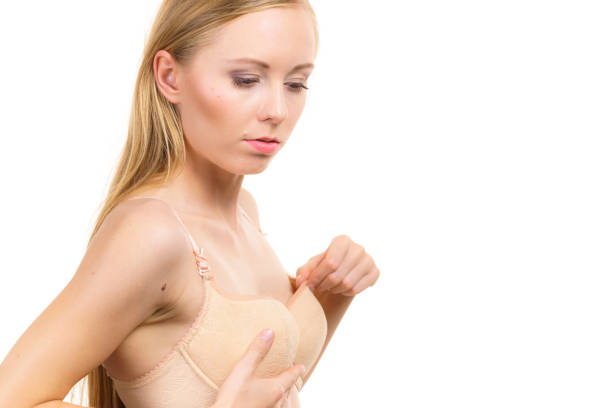 istock Girl wearing wrong size bra 1330234088