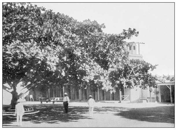 istock Antique black and white photograph: Prison, Honolulu, Hawaii 1330241419