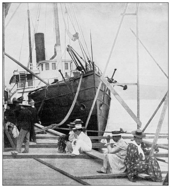 istock Antique black and white photograph: The 