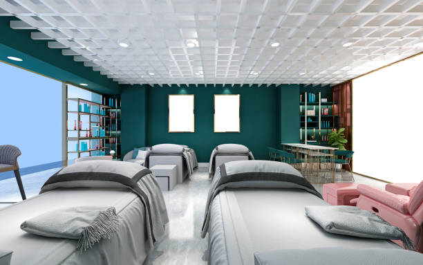 istock 3d render of beauty salon, massage and spa center 1330243946