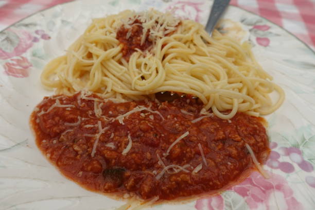 istock Spaghetti with Bolognese sauce  Meal served 1330247202
