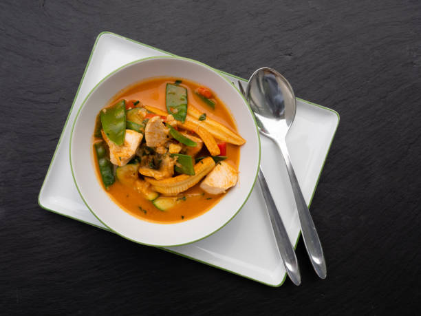 istock Red Thai Curry with Chicken 1330262538
