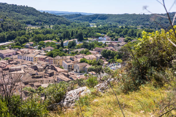 istock View over the rooftops of Anduze in summer (Occitanie, France) 1330265015