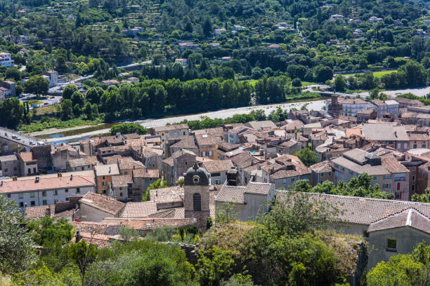 istock View over the rooftops of Anduze in summer (Occitanie, France) 1330266013