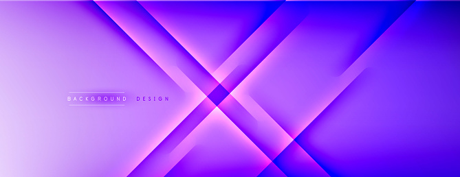 Abstract background - lines composition created with lights and shadows. Technology or business digital template. Trendy simple fluid color gradient abstract background with dynamic