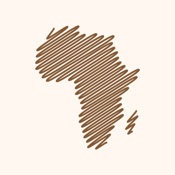 Africa Map Vector Stock Illustration Design Template. Africa Map Vector Stock Illustration Design Template. Vetor eps 10. african continent stock illustrations