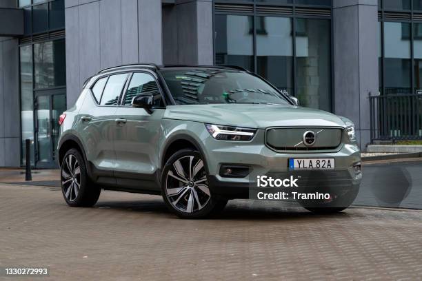 Volvo Xc40 Recharge On A Street Stock Photo - Download Image Now - Volvo, Car, Sports Utility Vehicle