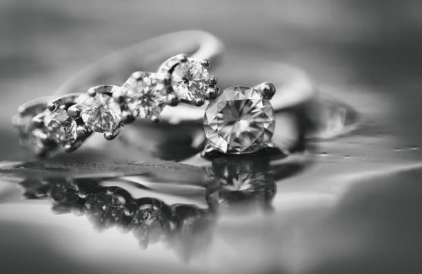 istock Romantic and lovely wedding rings shooting inside water 1330275874
