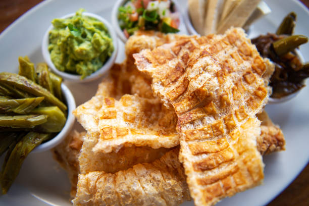 Mexican Pork rind. Traditional Mexican food. Mexican Pork rind. Traditional Mexican food. in Mexico City, Mexico City, Mexico botana stock pictures, royalty-free photos & images