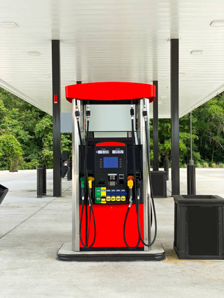 Gas station Fuel pump in a gas station commercial sign photos stock pictures, royalty-free photos & images