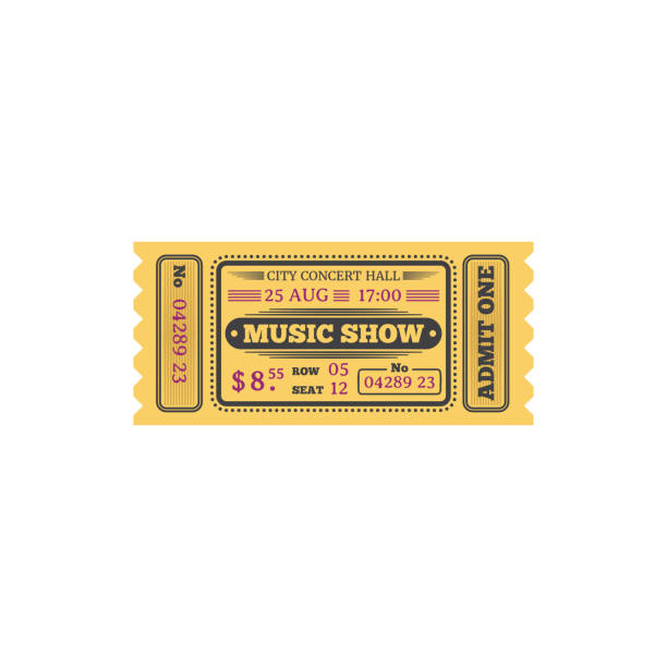 istock Music show in central musical hall isolated ticket 1330290490