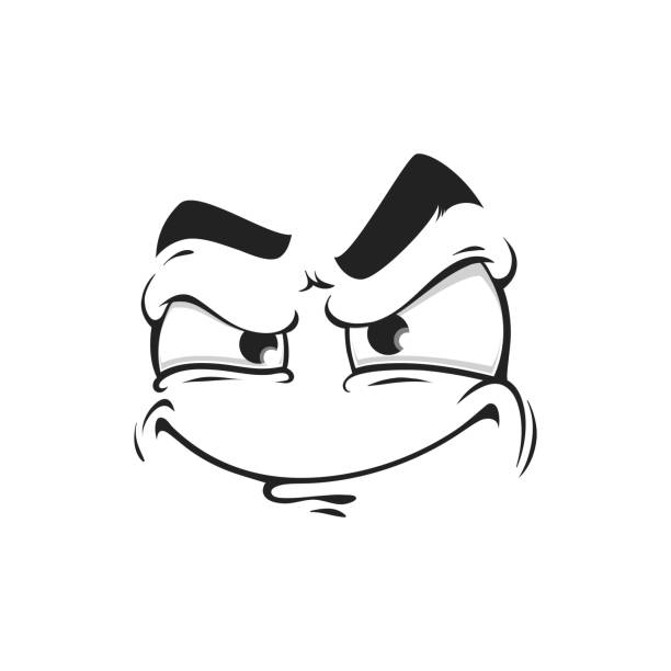 Ilustración de Icono De Cara De Dibujos Animados Emoji De Regodeo Con Ojos Enojados y más Vectores Libres de Derechos de Villano - iStock Ilustración de Icono De Cara De Dibujos Animados Emoji De Regodeo Con Ojos Enojados y más Vectores Libres de Derechos de Villano - iStock