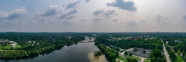 istock Aerial Cityscape, Otonabee River and Dam, Peterborough, Canada 1330292041