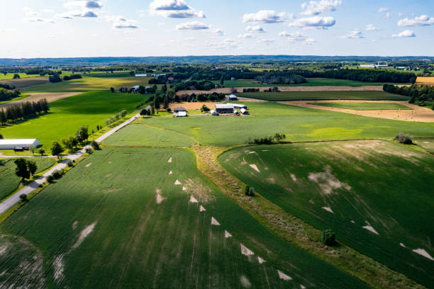 istock Aerial Farm, Caledon, Canada 1330292271